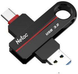 USB Flash Netac US18 USB 3.2+TypeC 32GB NT03US18C-032G-32BK