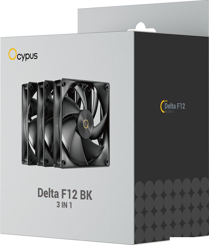 Комплект вентиляторов для корпуса Ocypus Delta F12 BK 3IN1