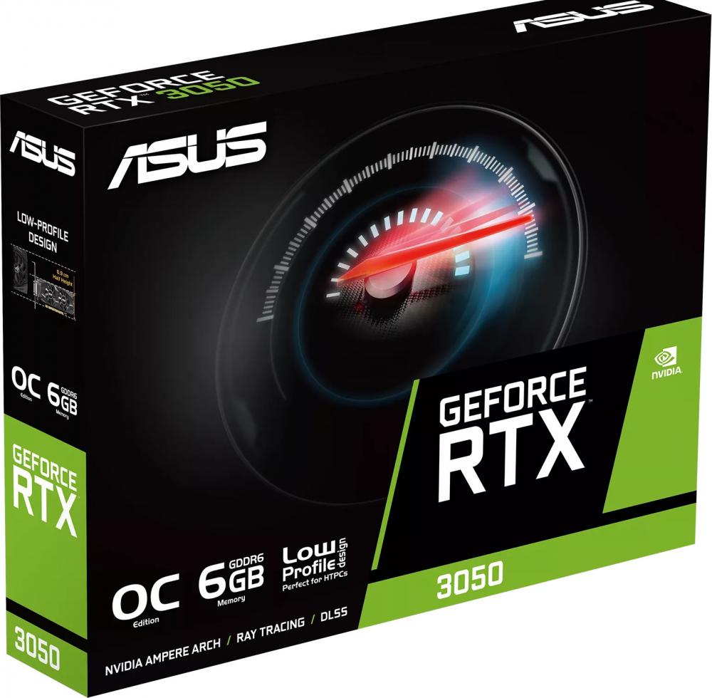 Видеокарта ASUS Dual GeForce RTX 3050 LP BRK OC Edition 6GB GDDR6 RTX3050-O6G-LP-BRK