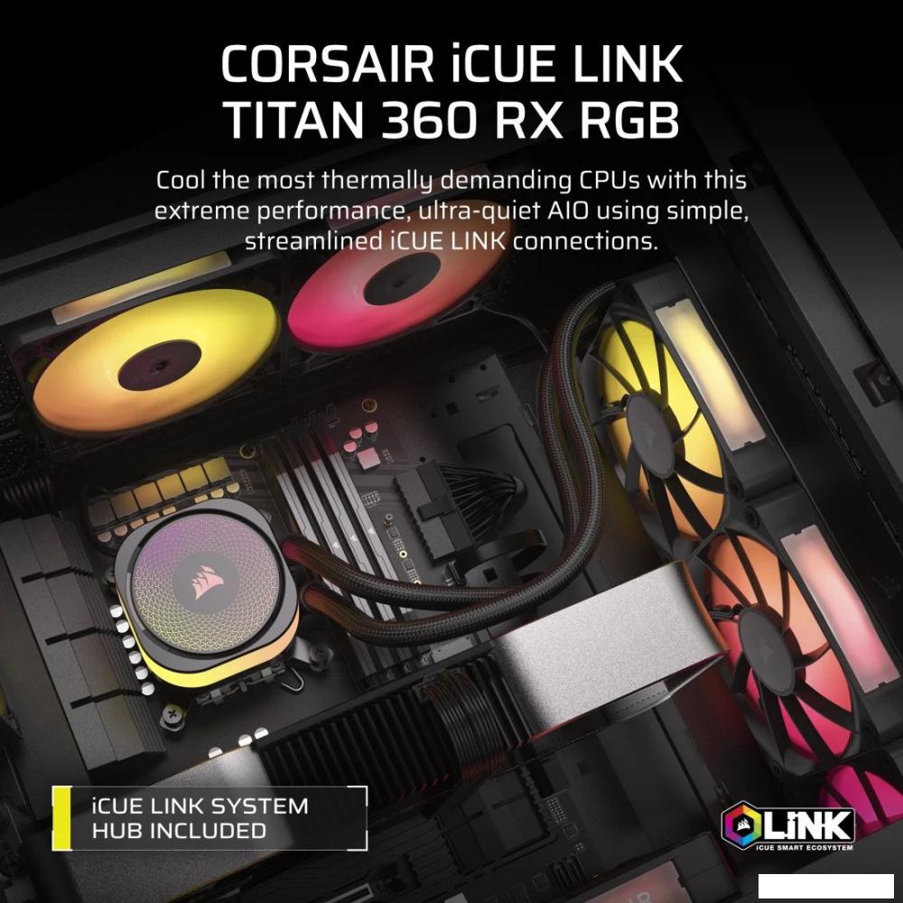 Система жидкостного охлаждения для процессора Corsair iCUE LINK TITAN 360 RX RGB CW-9061018-WW