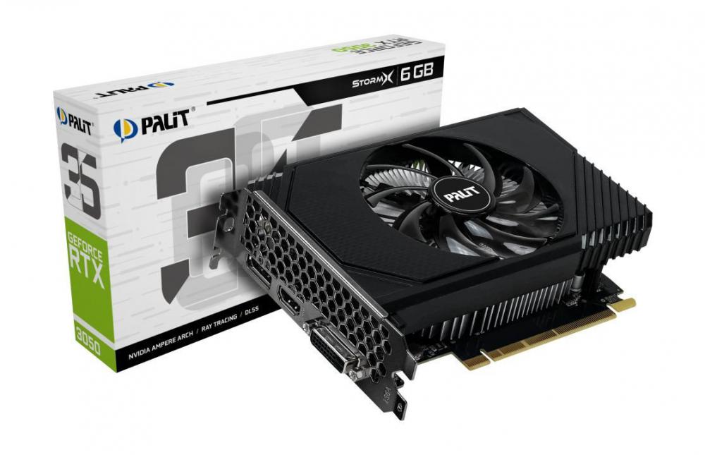 Видеокарта Palit GeForce RTX 3050 StormX 6GB NE63050018JE-1072F