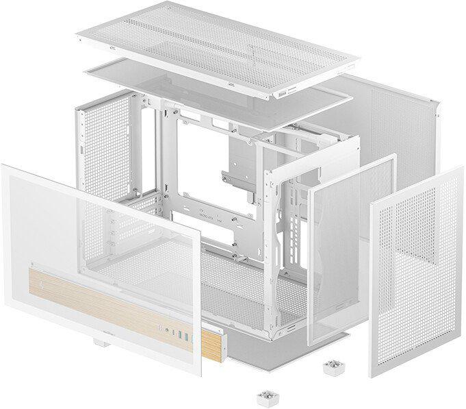 Корпус DeepCool CH260 Wood WH R-CH260-WHNWM0-G-1