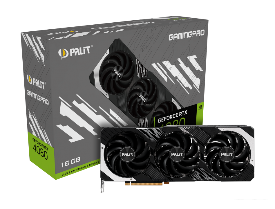 Видеокарта Palit GeForce RTX 4080 GamingPro NED4080019T2-1032A