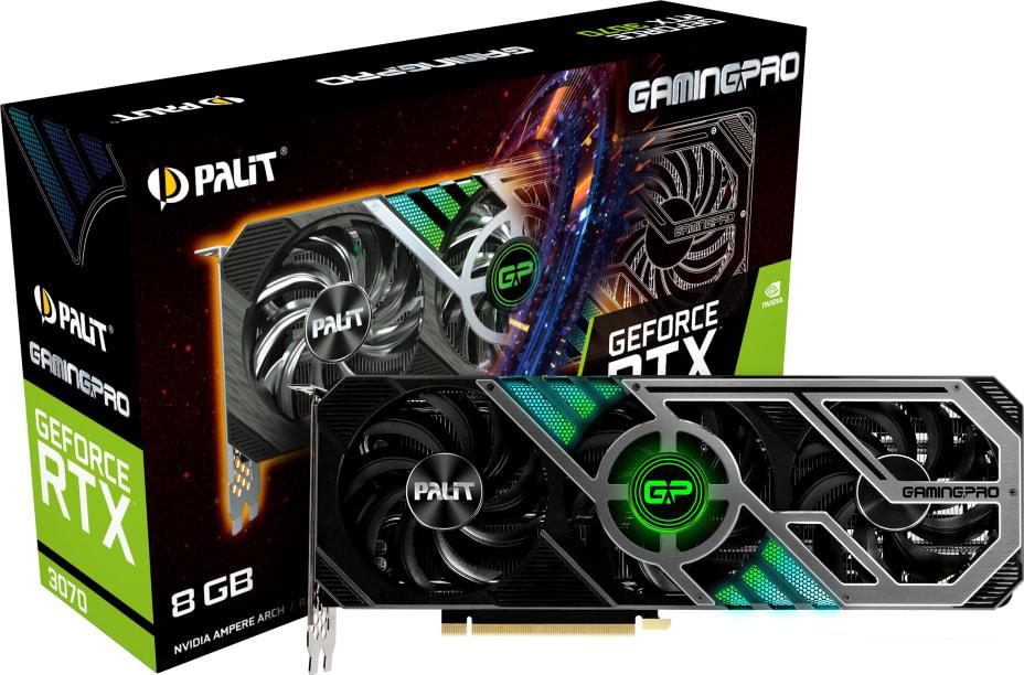 Видеокарта Palit GeForce RTX 3070 GamingPro 8GB GDDR6 NE63070019P2-1041A