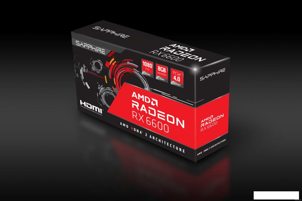 Видеокарта Sapphire Pulse Radeon RX 6600 8GB GDDR6 11310-05-20G