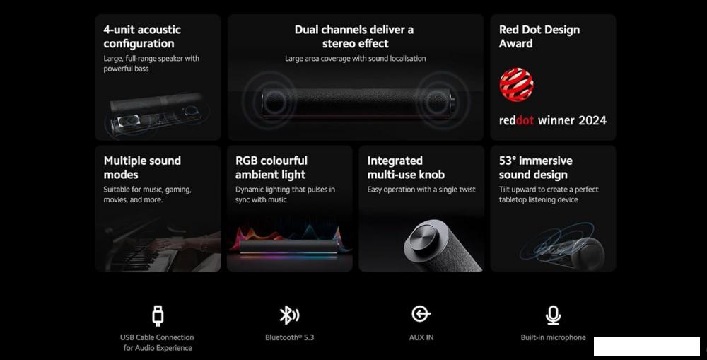 Акустика Xiaomi Desktop Speaker ASB02G (международная версия)