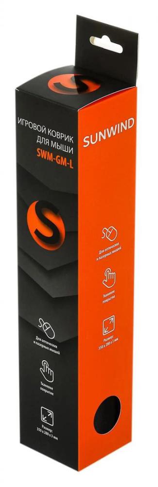 Коврик для мыши SunWind Gaming (L) (черный)