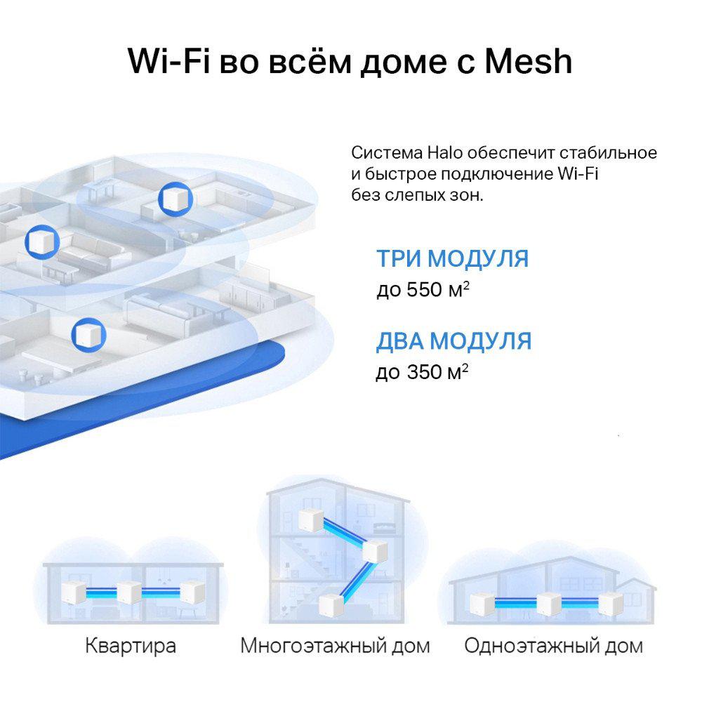 Wi-Fi система Mercusys Halo H60X (3 шт) Wi-Fi система Mercusys Halo H60X (3 шт)