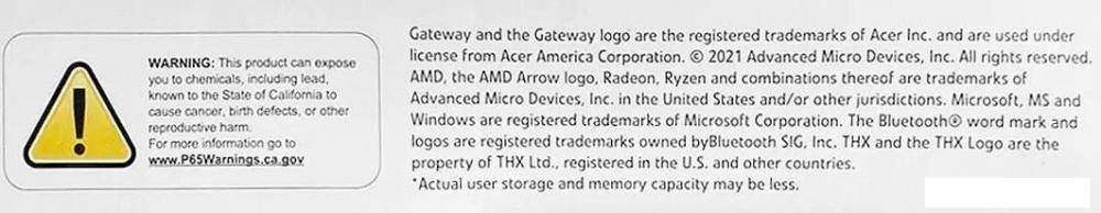 Ноутбук Gateway Ultra Slim 14 GWNR51416-BK