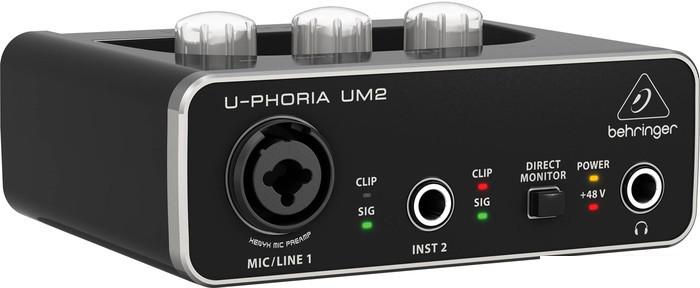 Аудиоинтерфейс Behringer U-Phoria UM2