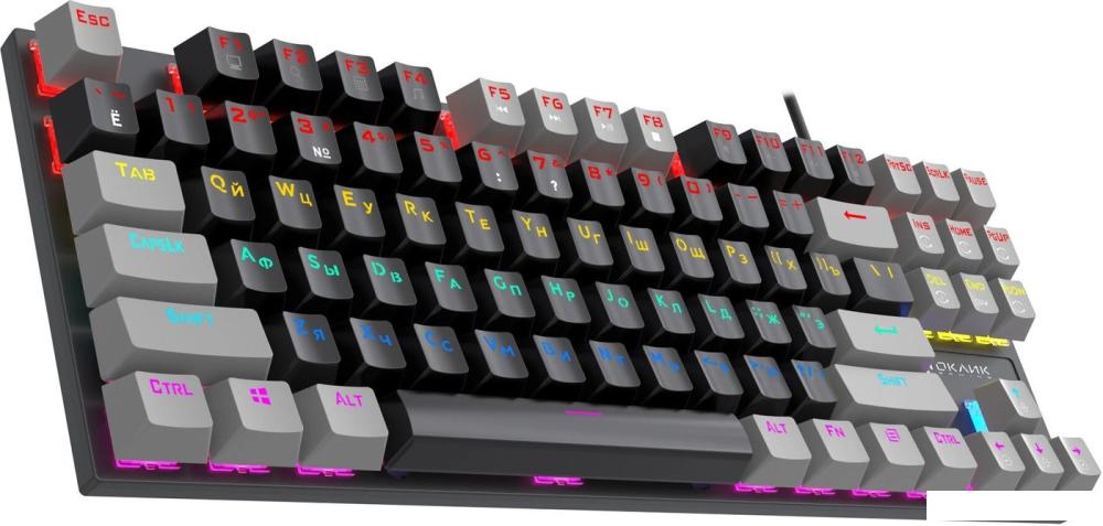 Клавиатуры Оклик K600X (черный/серый)