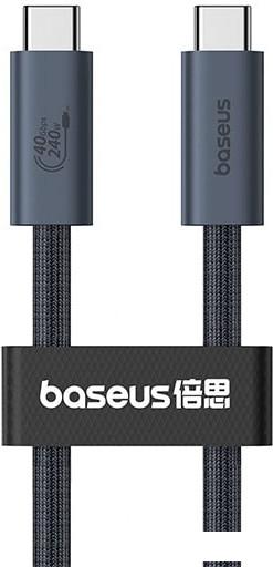Кабель Baseus Flash Series 2 USB4 Full Featured Data Cable 240W USB Type-C - USB Type-C (1 м, черный)