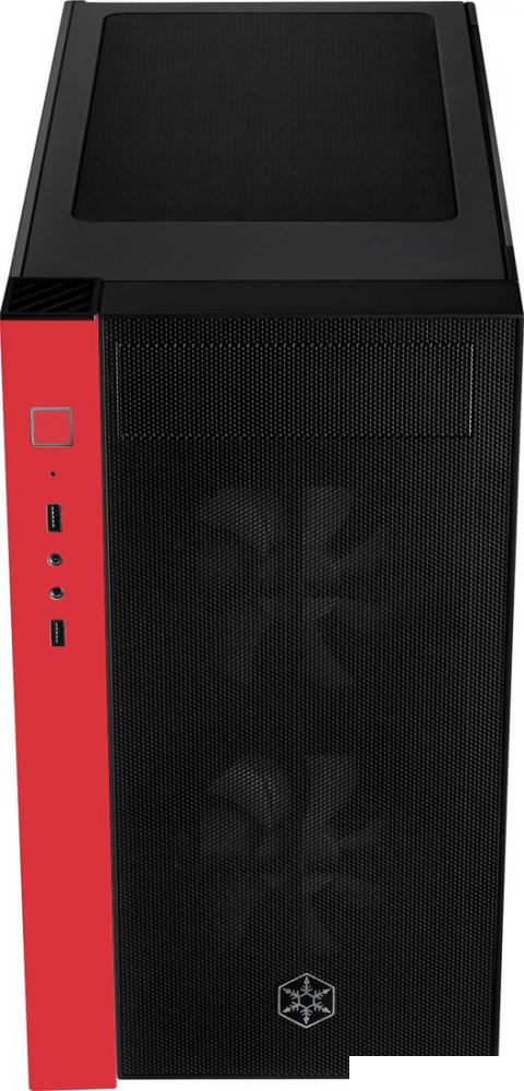Корпус SilverStone RL08 (черный/красный)