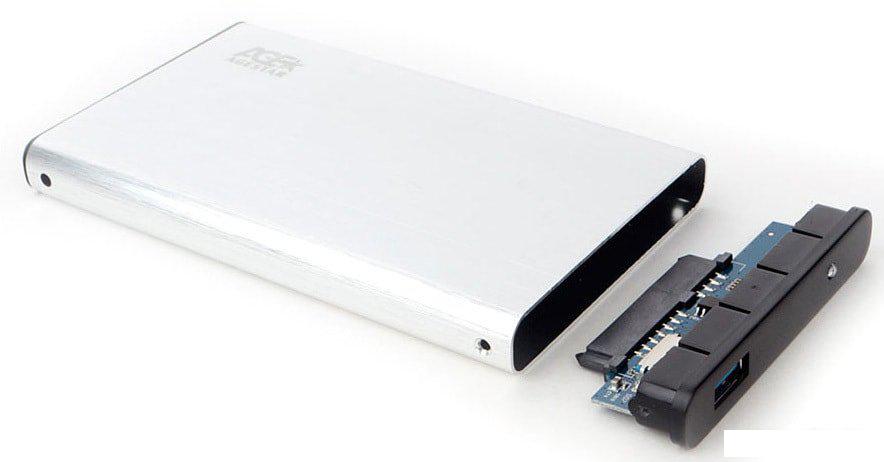 Бокс для накопителей 2.5" AgeStar 3UB2O9-6G (серебристый)