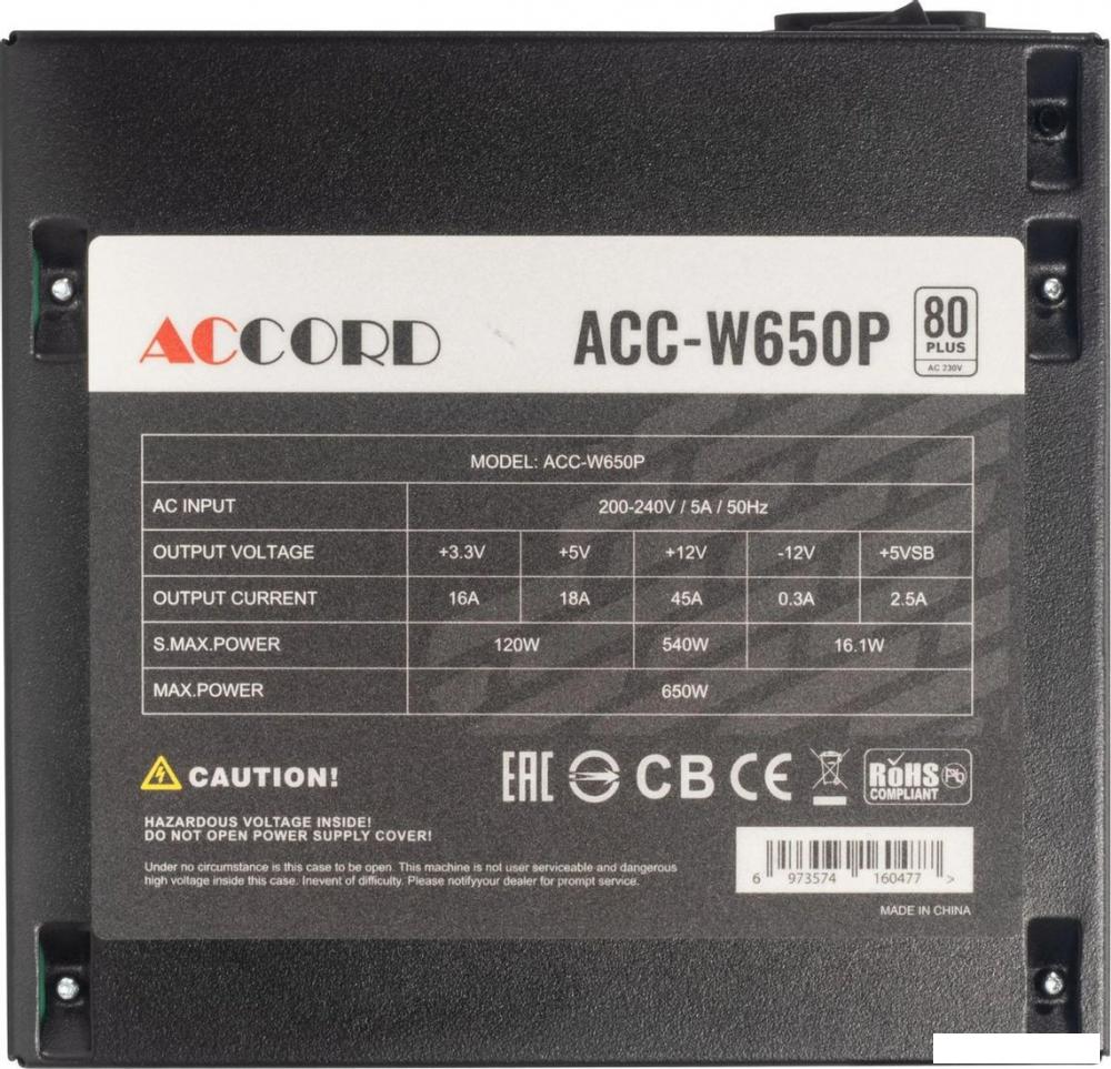 Блок питания Accord ACC-W650P