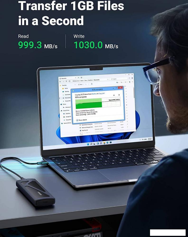 Бокс для накопителей M.2 Ugreen CM578 15512