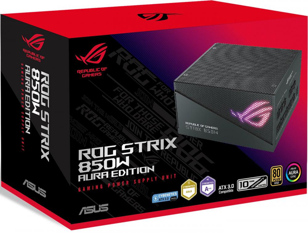 Блок питания ASUS ROG Strix 850W Gold Aura Edition ROG-STRIX-850G-AURA-GAMING