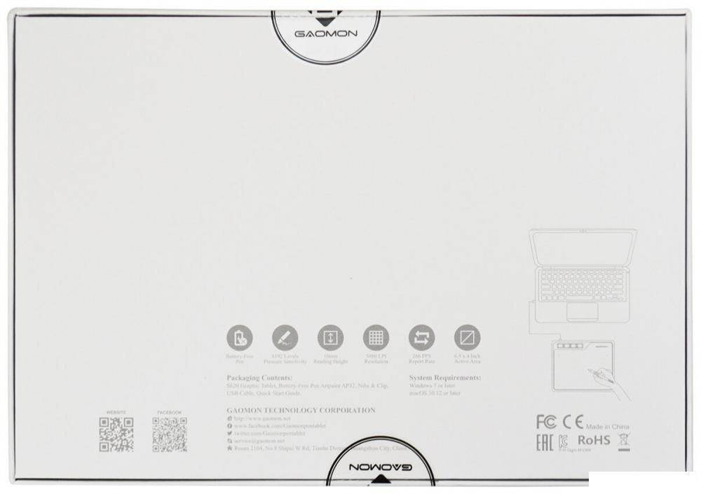 Графический планшет Gaomon S620