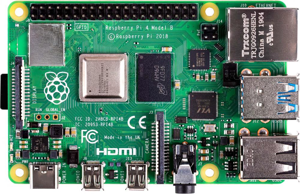 Одноплатный компьютер Raspberry Pi 4 Model B 4GB Одноплатный компьютер Raspberry Pi 4 Model B 4GB