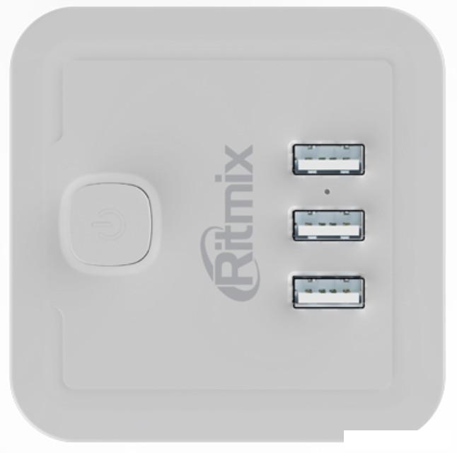Сетевой фильтр Ritmix RM-043 (белый)
