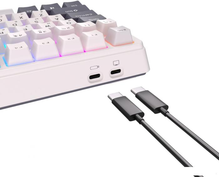 Клавиатура Royal Kludge RK-H81 RGB White Night (RK Blue)