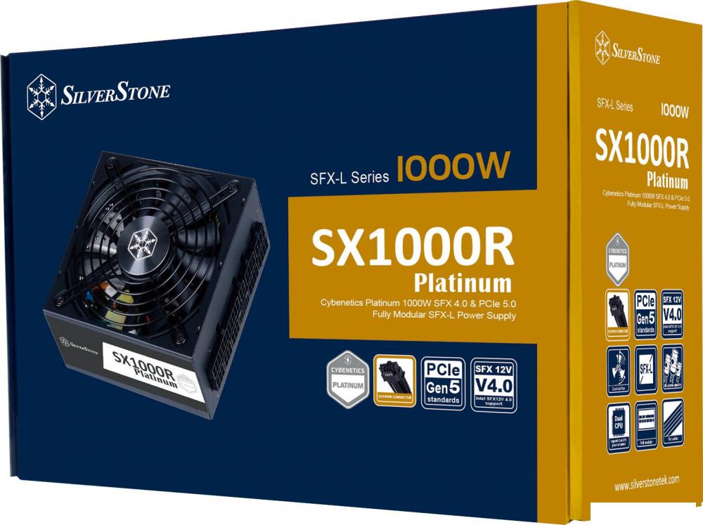 Блок питания SilverStone SX1000R Cybenetics Platinum SST-SX1000R-PL