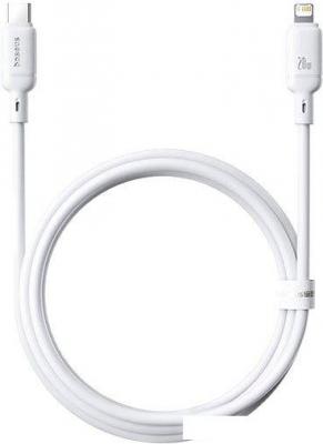 Кабель Baseus Silky Series Fast Charging Cable USB Type-C - Lightning (1 м, белый)