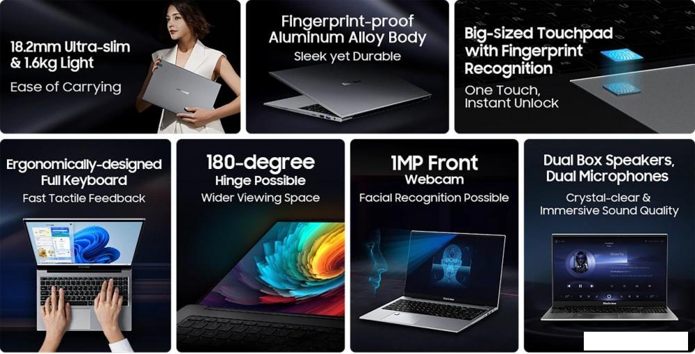 Ноутбук Blackview Acebook 8 (серый)