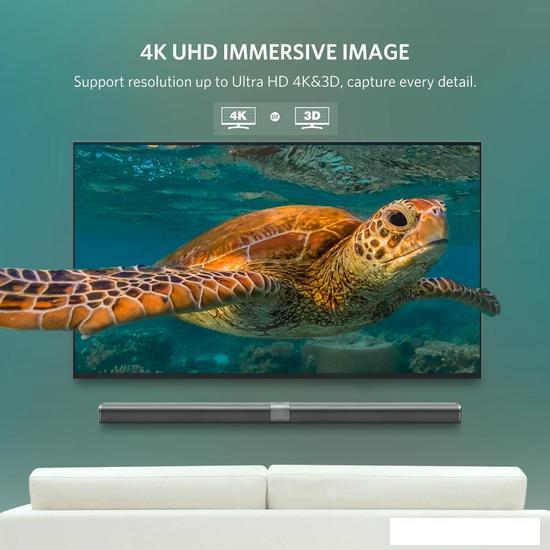 Кабель Ugreen DP102 10244 DisplayPort 1.2 - DisplayPort 1.2 (1 м, черный)