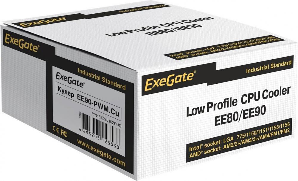 Кулер для процессора ExeGate EE90-PWM.Cu EX286152RUS