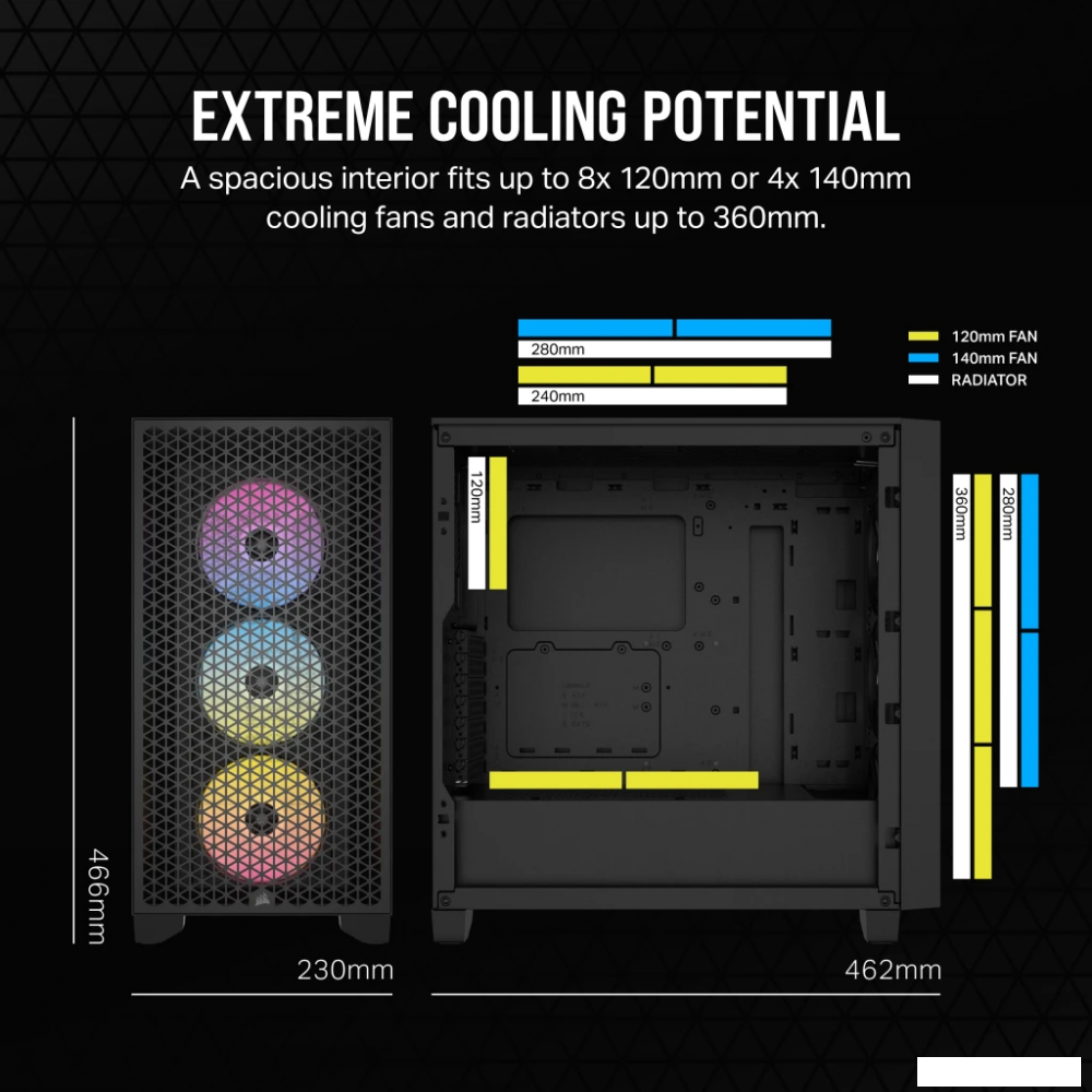 Корпус Corsair 3000D RGB Airflow CC-9011255-WW