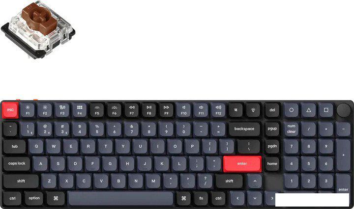 Клавиатура Keychron K17 Pro K17P-H3-RU (Gateron Low Profile Brown)