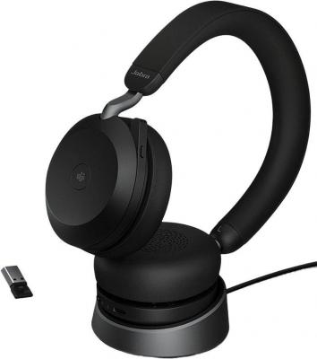 Офисная гарнитура Jabra Evolve2 75 MS Stereo USB-A Desk (черный)