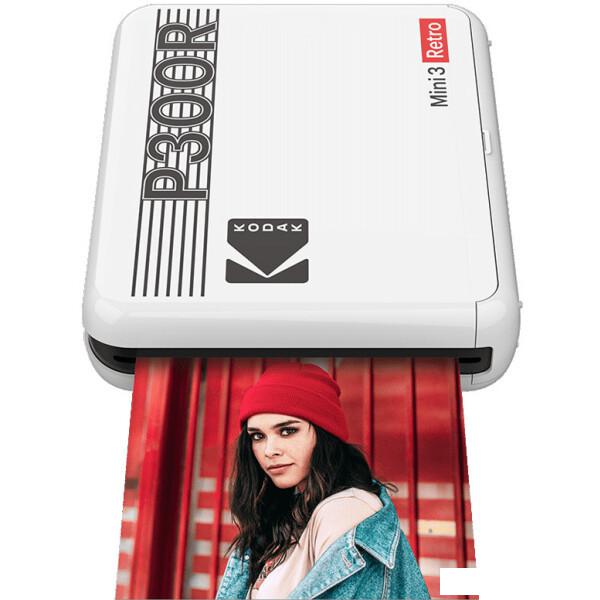 Мобильный фотопринтер Kodak Mini 3 Retro P300R W