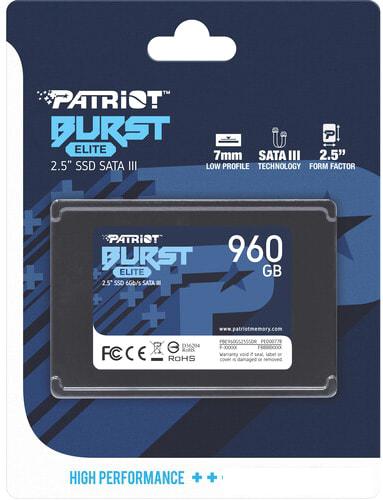 SSD Patriot Burst Elite 960GB PBE960GS25SSDR SSD Patriot Burst Elite 960GB PBE960GS25SSDR