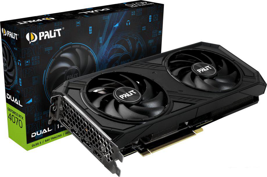Видеокарта Palit GeForce RTX 4070 Dual NED4070019K9-1047D