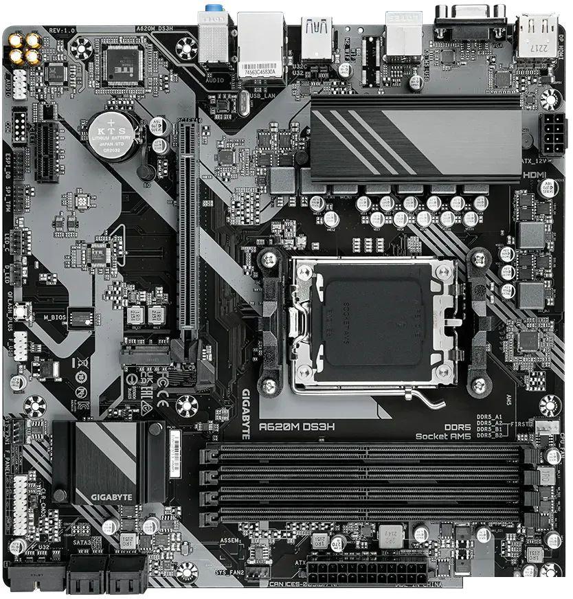 Материнская плата Gigabyte A620M DS3H (rev. 1.0)