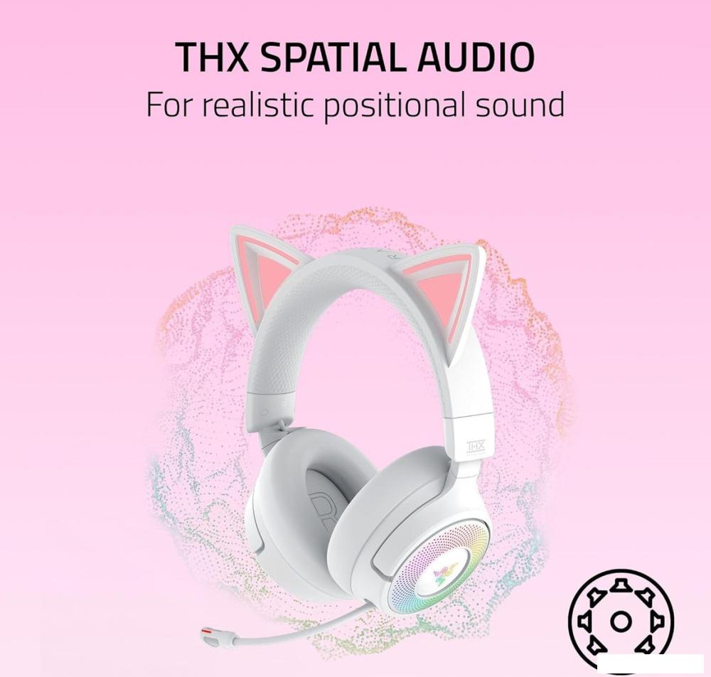 Наушники Razer Kraken Kitty V3 Pro (белый)