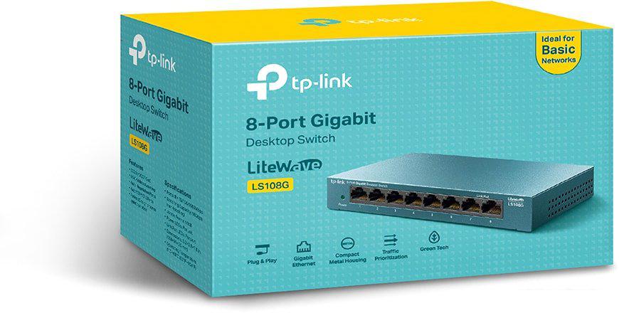 Неуправляемый коммутатор TP-Link LS108G