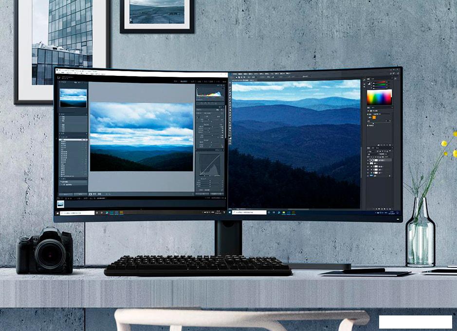 Игровой монитор Xiaomi Mi Curved Gaming Monitor 34" XMMNTWQ34 (международная версия) Игровой монитор Xiaomi Mi Curved Gaming Monitor 34" XMMNTWQ34 (международная версия)