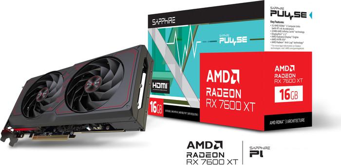 Видеокарта Sapphire Pulse Radeon RX 7600 XT 16GB 11339-04-20G