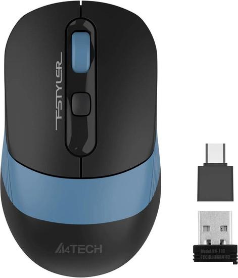 Мышь A4Tech Fstyler FG10CS Air (черный/синий)