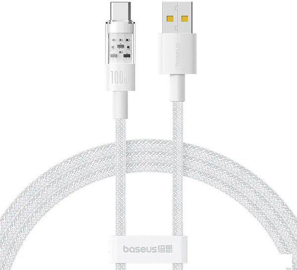 Кабель Baseus Gem Fast-Charging Data Cable USB Type-A - USB Type-C (1 м, белый)