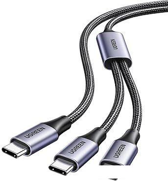 Кабель Ugreen US561 35087USB Type-C - USB Type-C x3 (1.5 м, черный)
