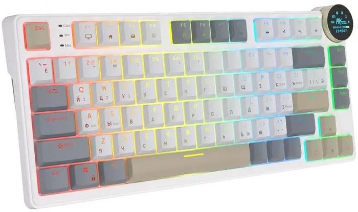 Клавиатура Royal Kludge N80 Pearly Dawn (RK Red)