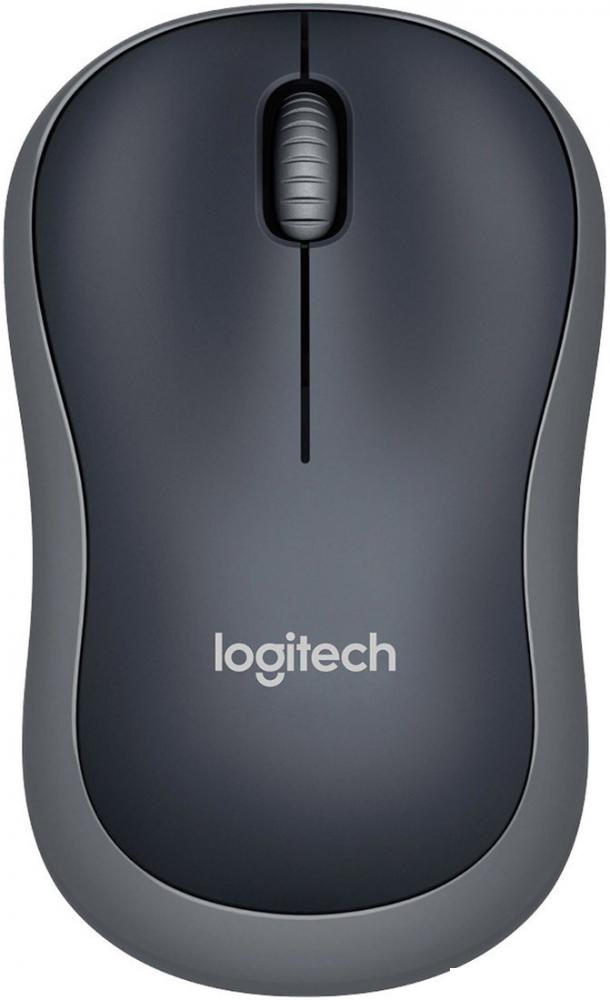 Мышь Logitech M185 (черный/серый)