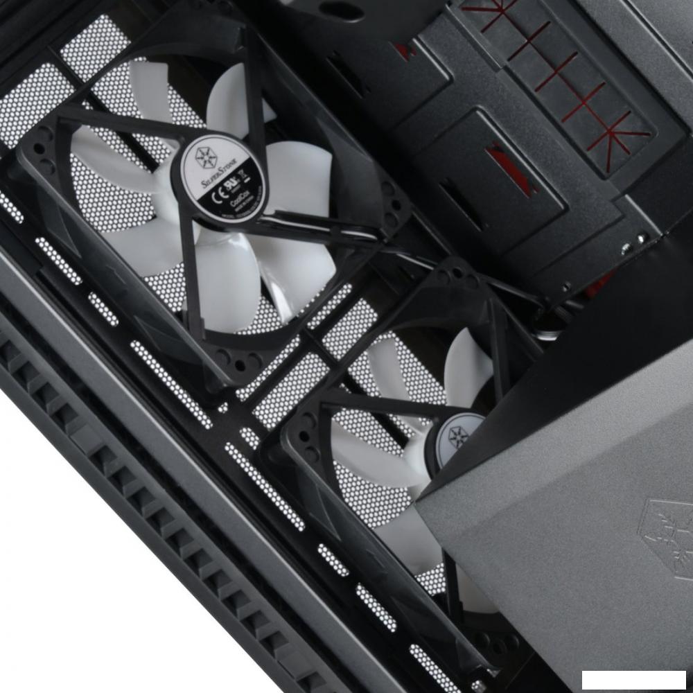 Корпус SilverStone RL08 (черный/красный)