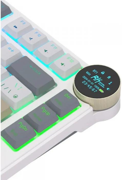 Клавиатура Royal Kludge N80 Pearly Dawn (RK Red)