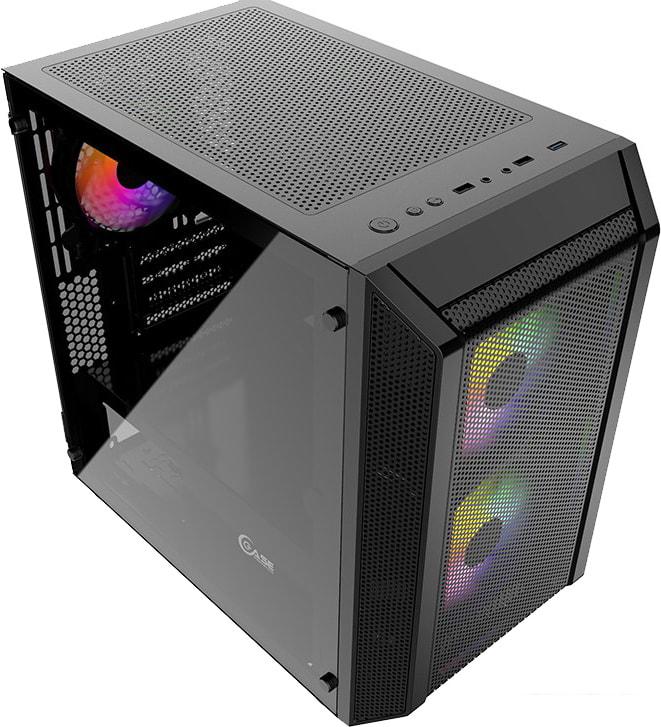 Корпус Powercase Mistral Micro H3B Mesh LED
