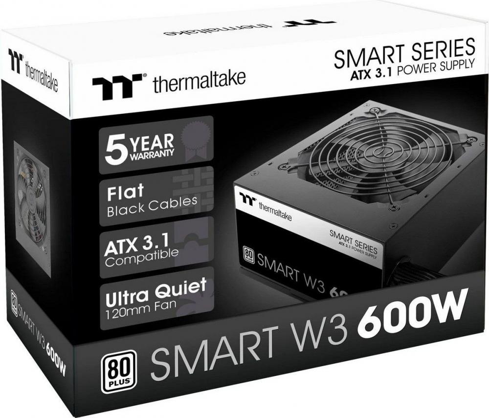 Блок питания Thermaltake Smart W3 600W PS-SPW-0600NNFAWE-1